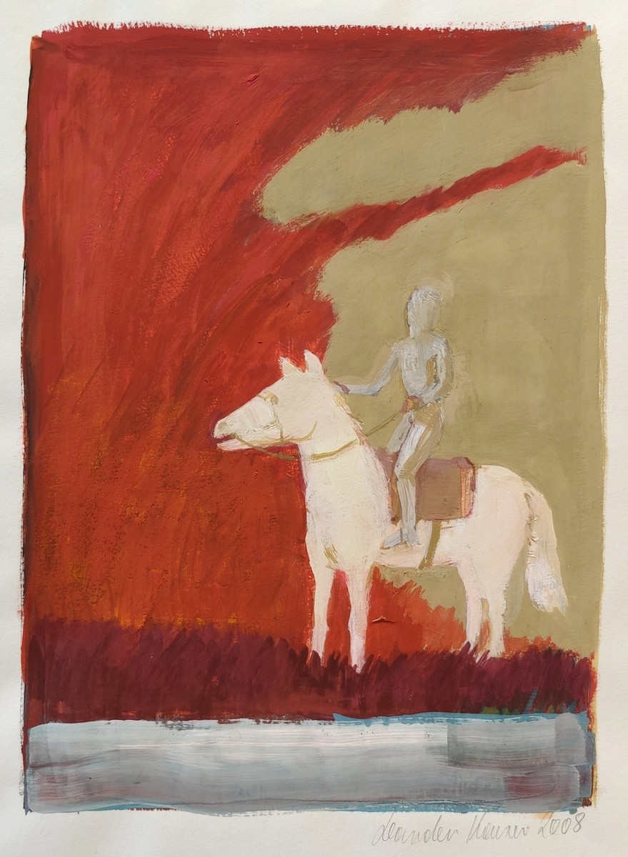 Kaiser (1947 geb.) "Reiter auf weißen Pferd"