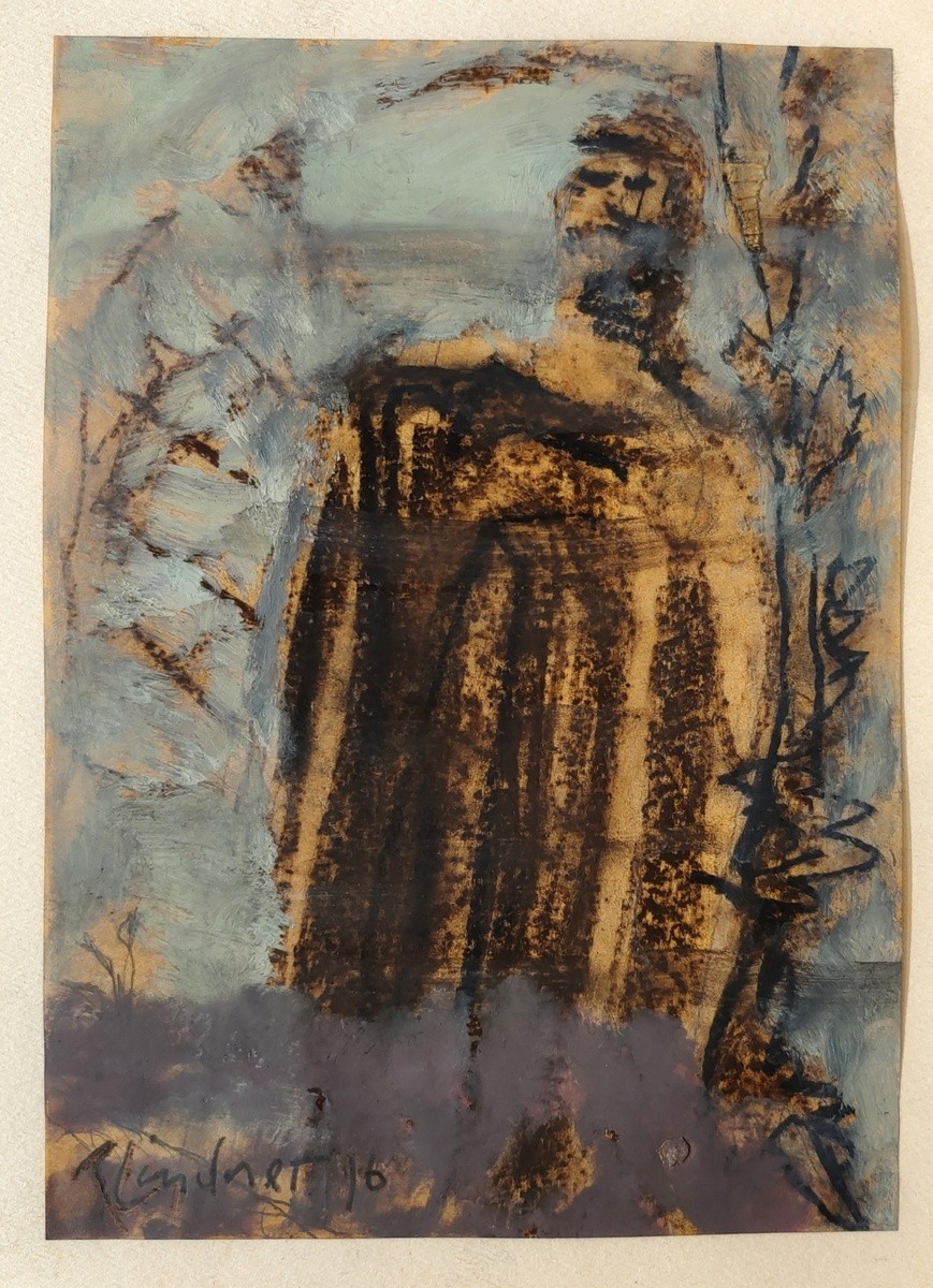 Lindner (1961-2013) "Figur in Landschaft"