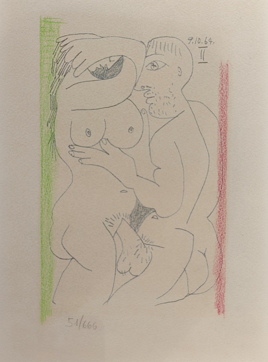 Picasso (1881 - 1973) "Der Liebesakt"