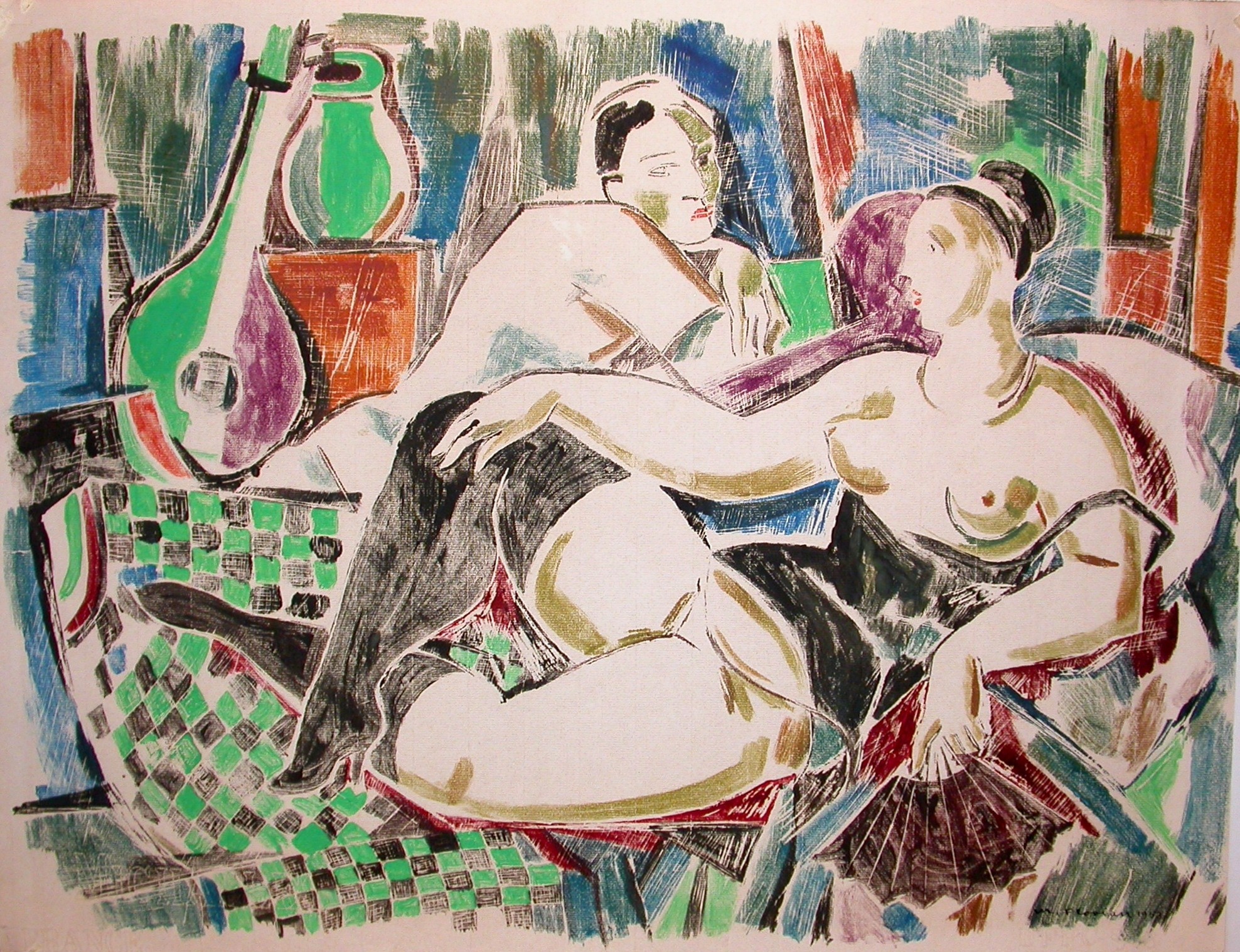  Florian (1901 - 1982) "Dame in erotischer Pose"