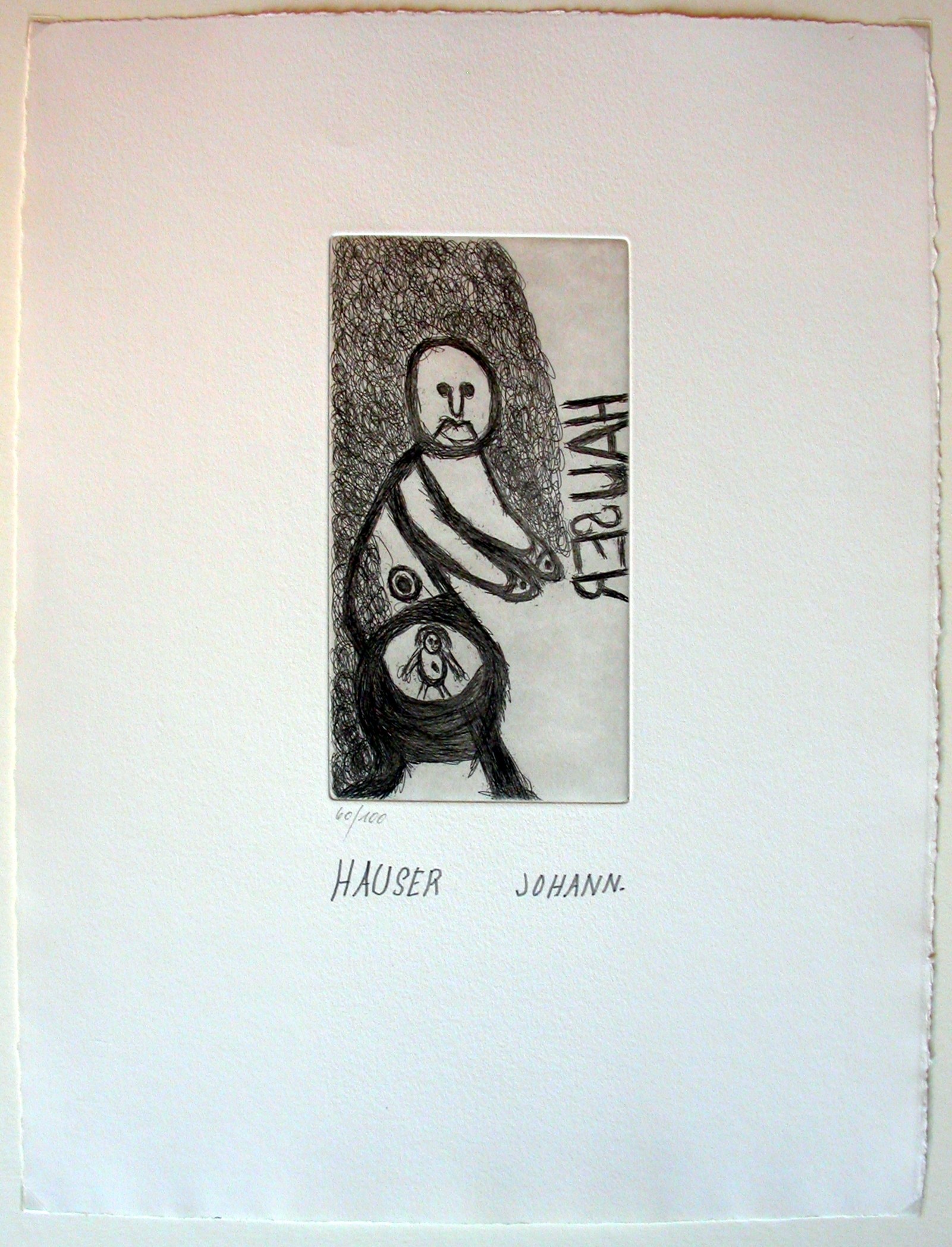 Hauser (1926-1996) "Frau mit Kind im Bauch"