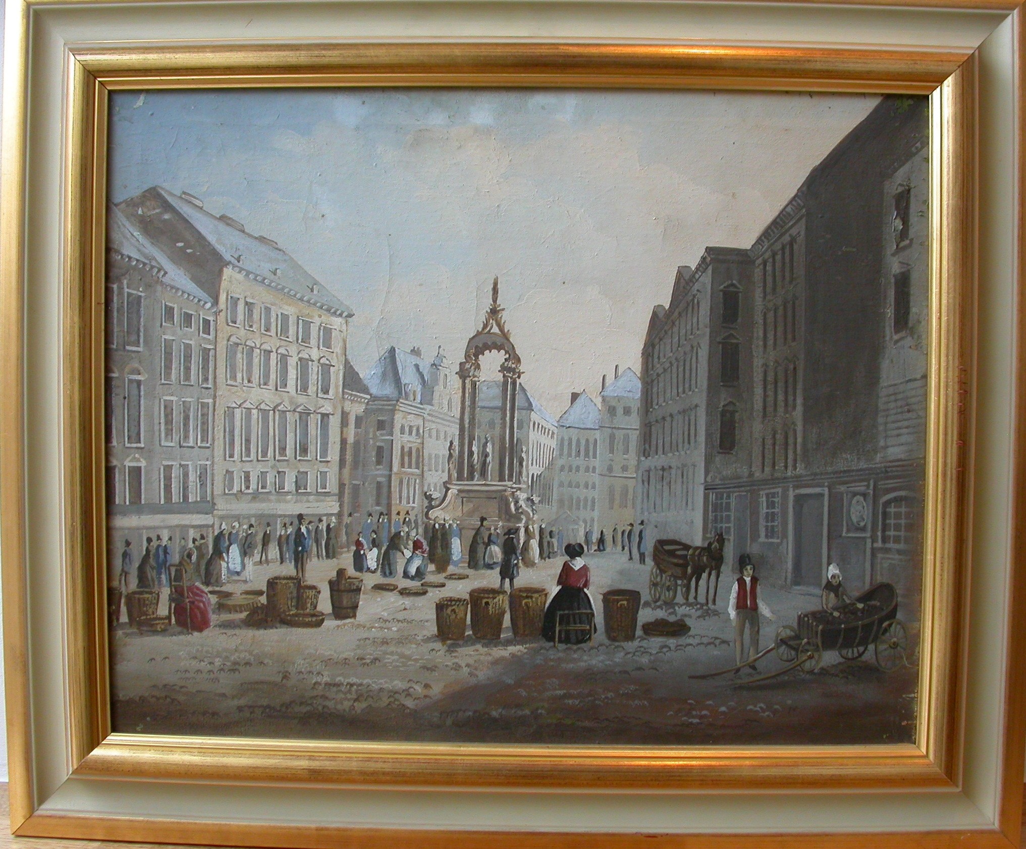 Künstler 20.Jhdt. "Wien Hoher Markt um 1900"