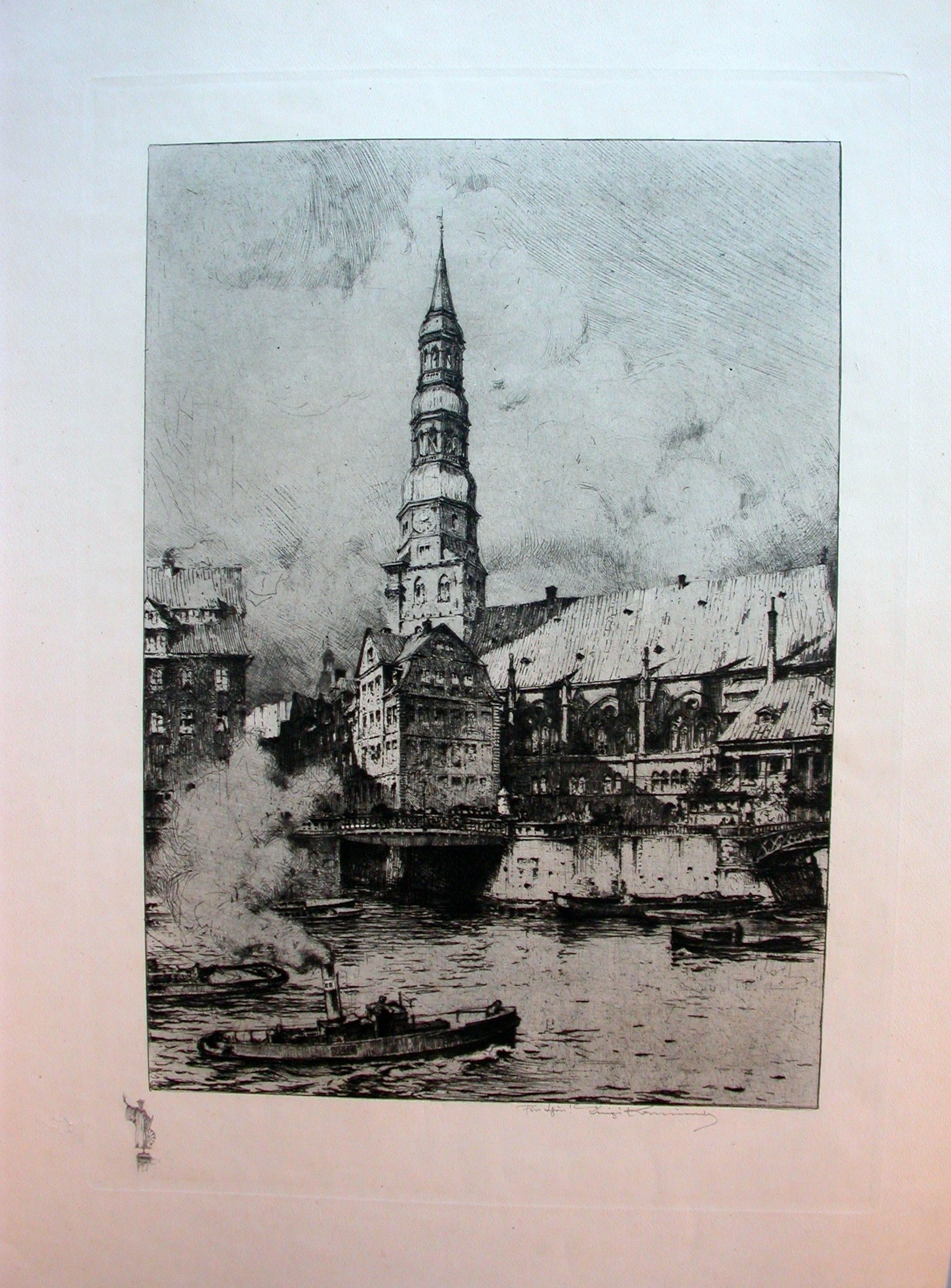 Kasimir "Hamburg, Zollkanal 1908"