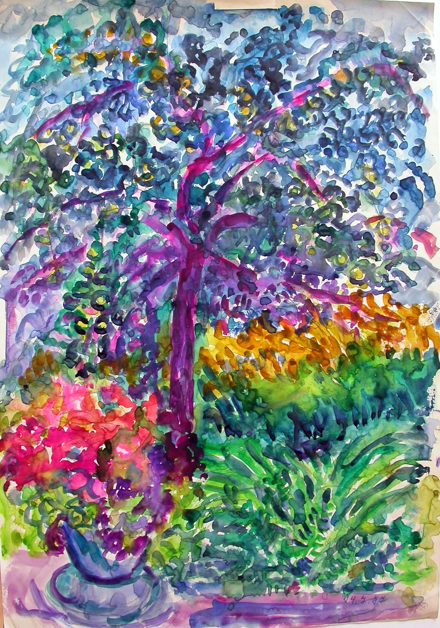 Matejka-Felden (1901 - 1985) " Blühender Baum"