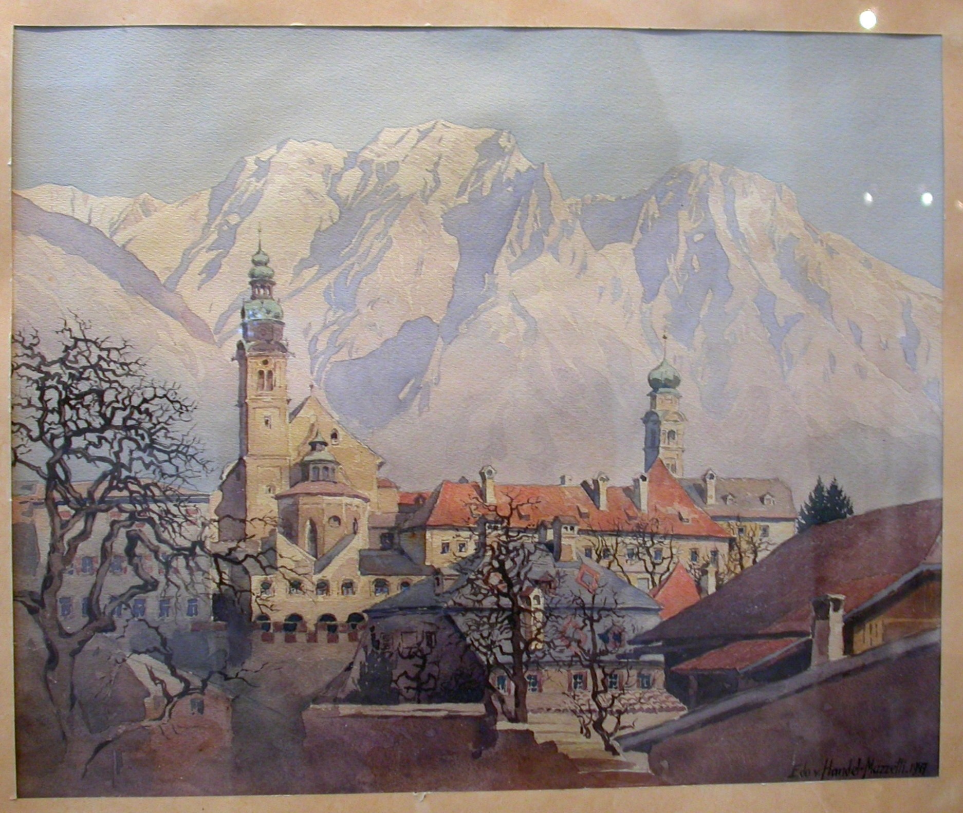 Handel-Mazzetti "Ansicht von Hall in Tirol"