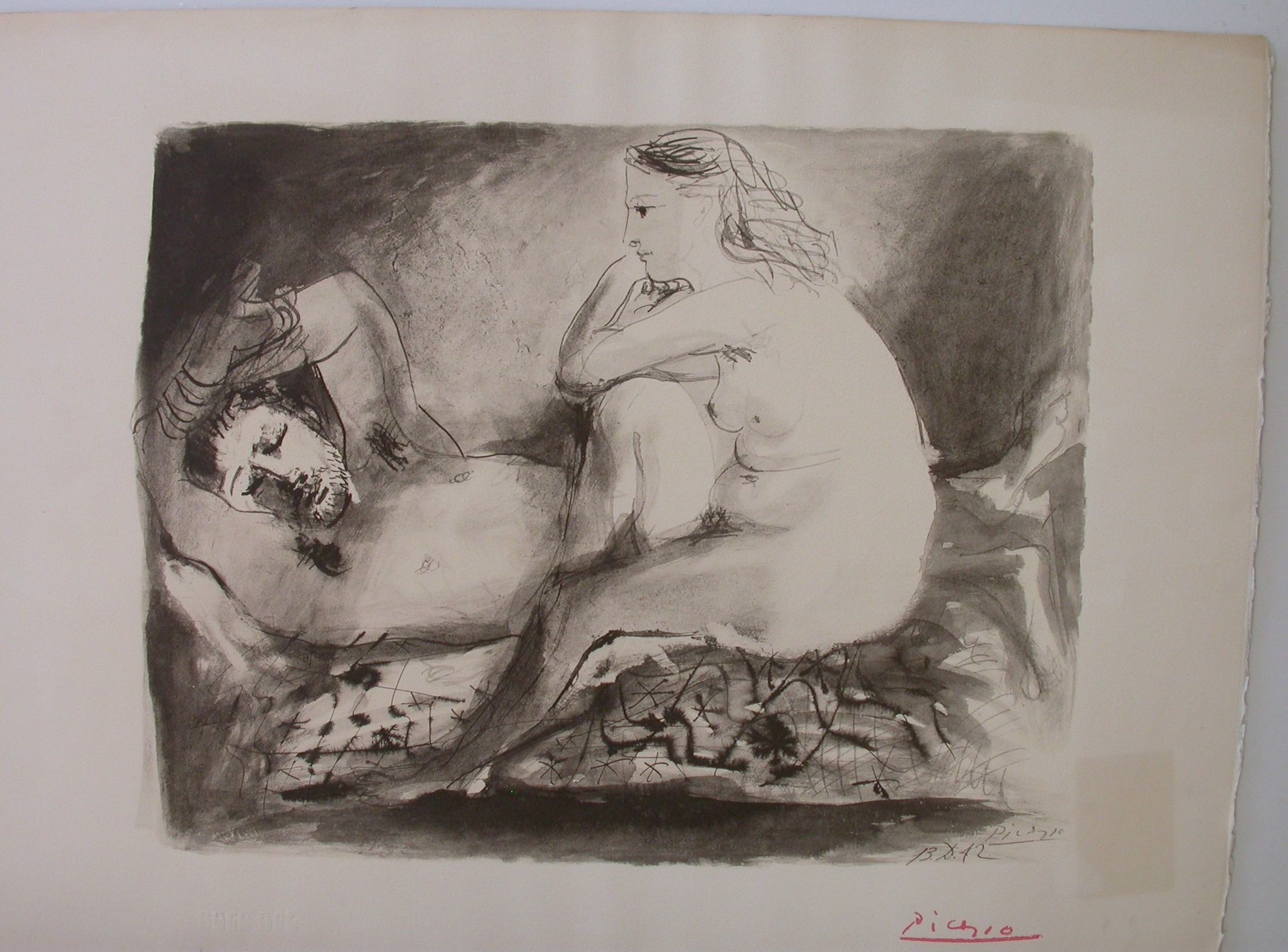Picasso (1881 - 1973) "Le Dormeur"