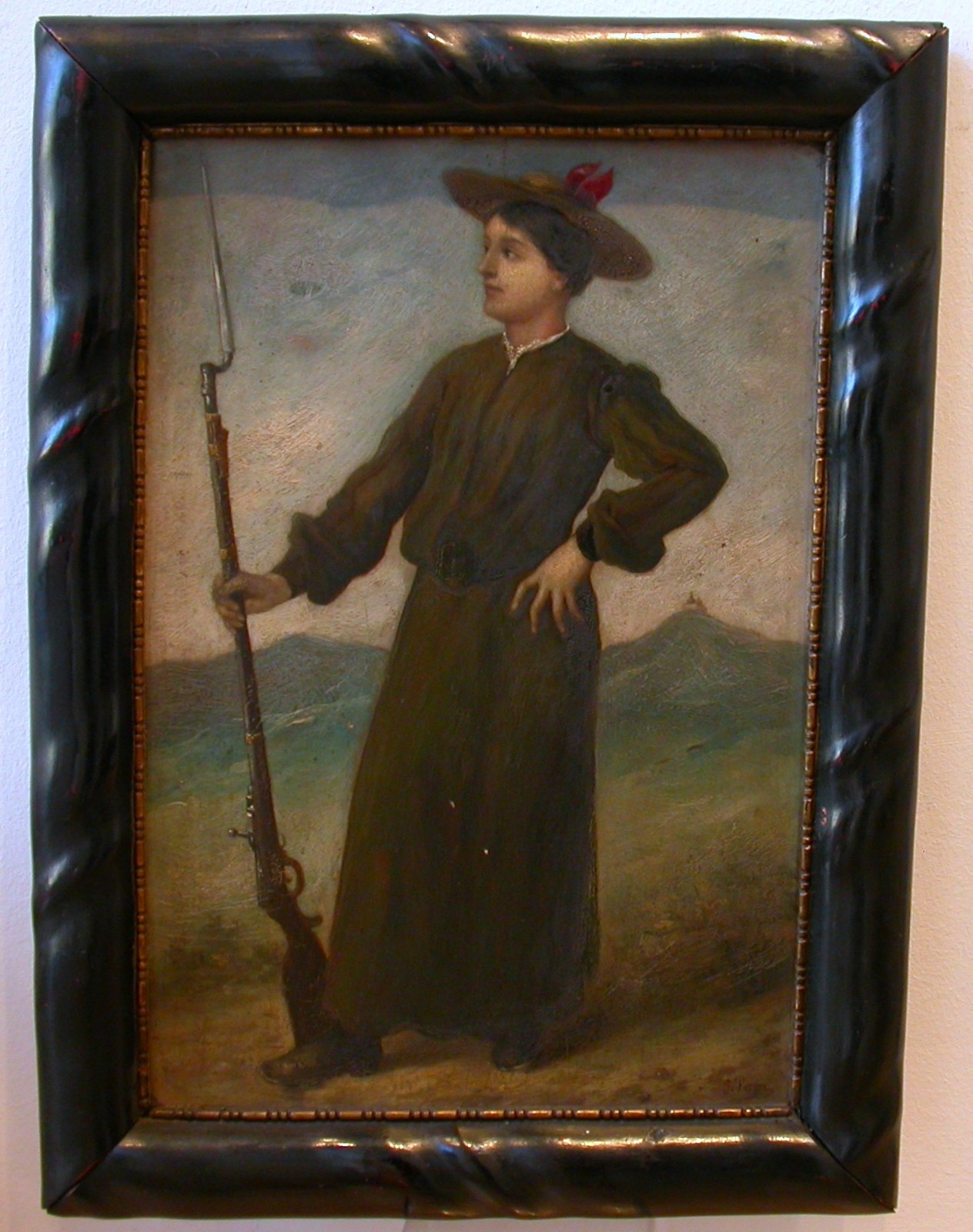 Prem (1842 - 1913) "Frau mit Gewehr (Freiheitskämpferin)"