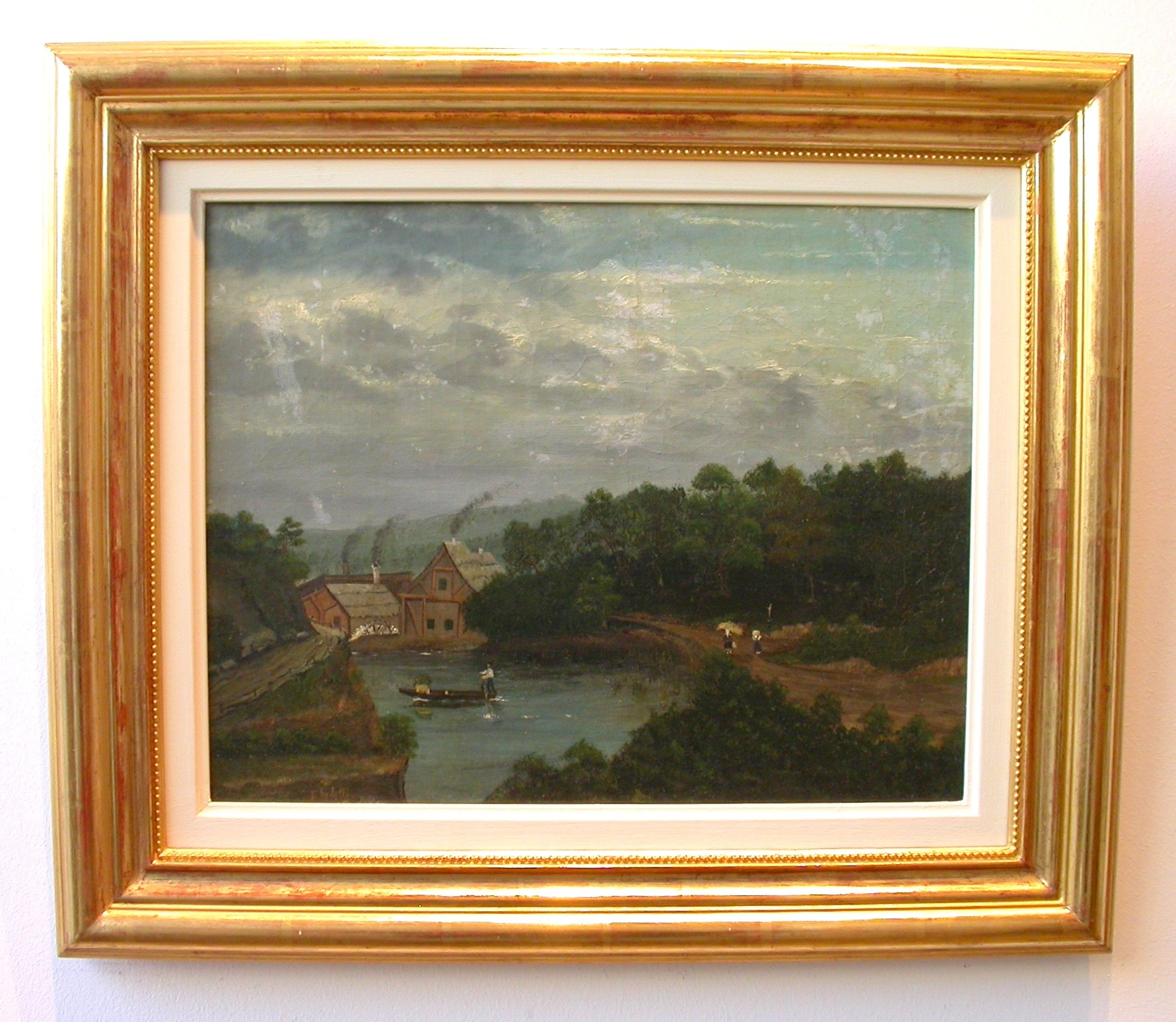 Rubelli "Landschaft mit See und Mühle"