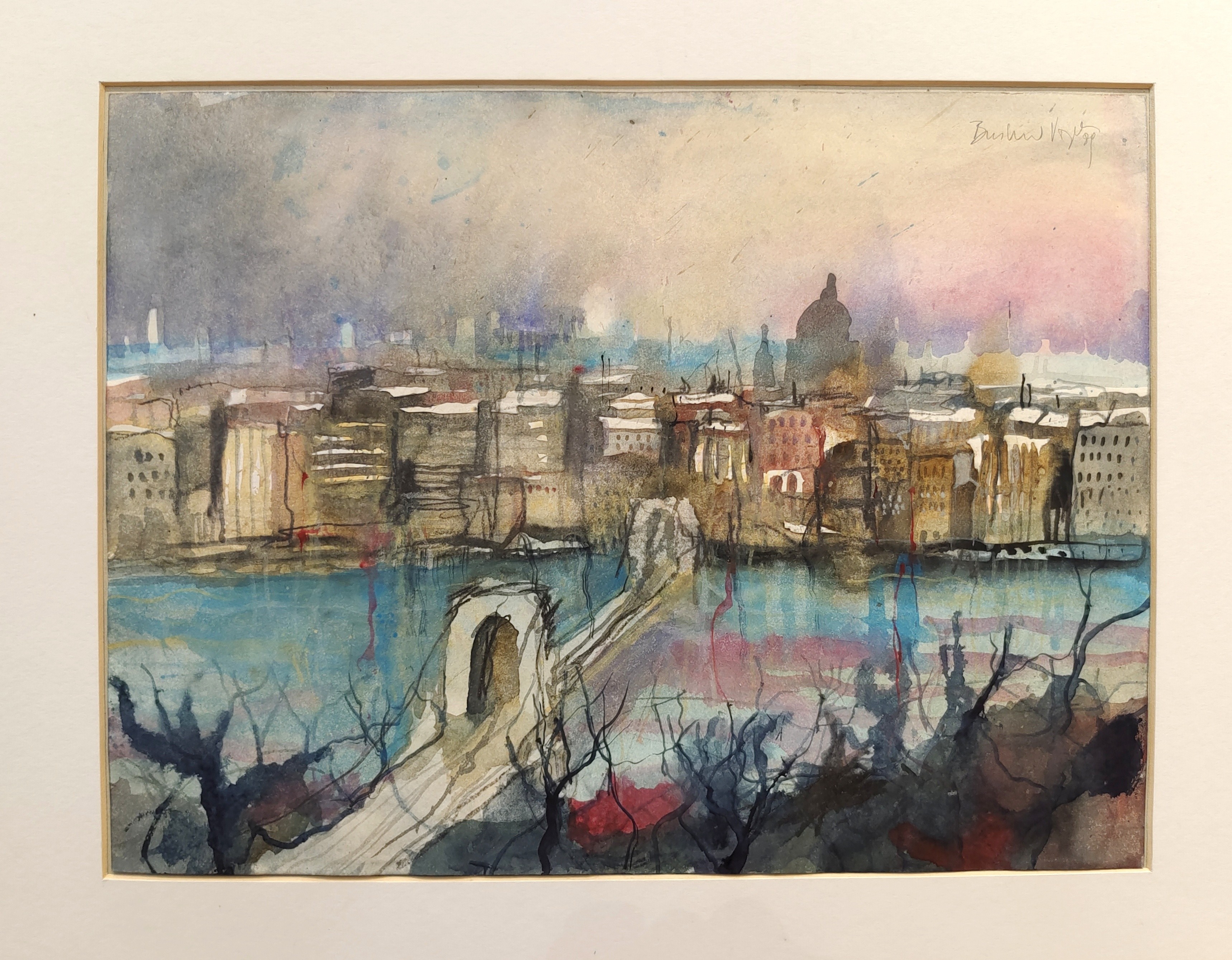 Vogel "Budapest mit der Kettenbrücke und St. Stephans-Basilika im Hintergrund"