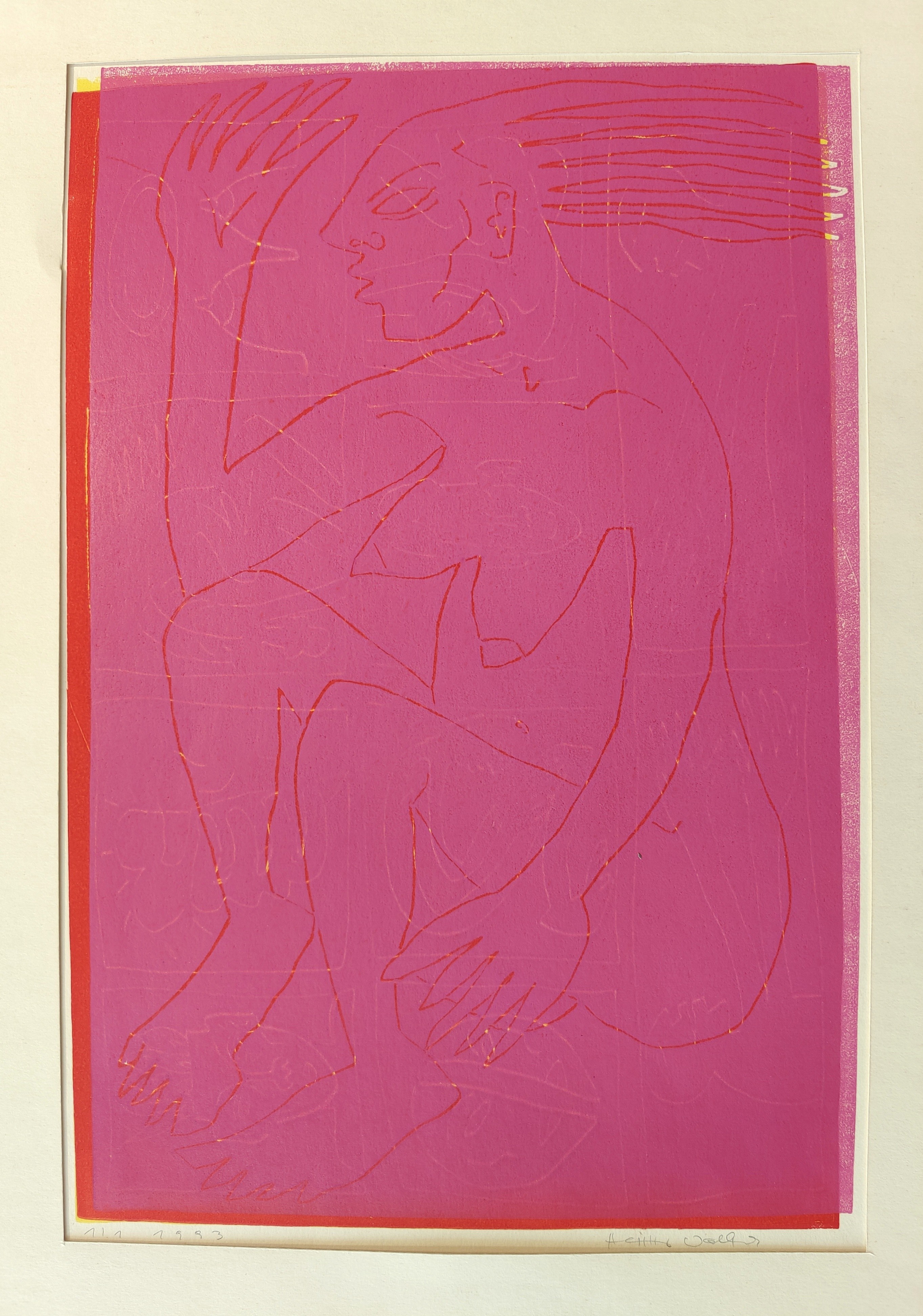Wallner (1961 geb.) "Akt in pink"