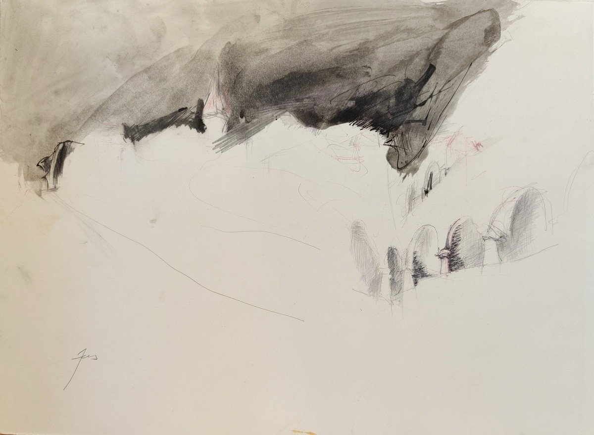Zens (1943 - 2019) "Landschaftsstudie"
