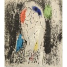 Chagall (1887-1985) "Die Verliebten in grau"