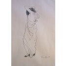 Kornberger "Frau mit langem Kleid"