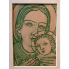 Wörlen (1886 - 1954) "Madonna mit Kind"